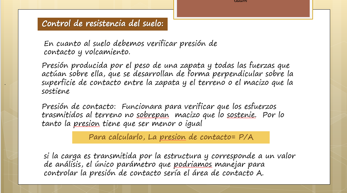 La Zapata, Cimentacion - PPT