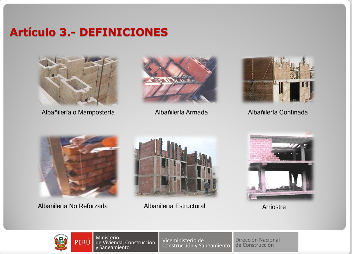 Normativa Técnica E.70 Albañilería