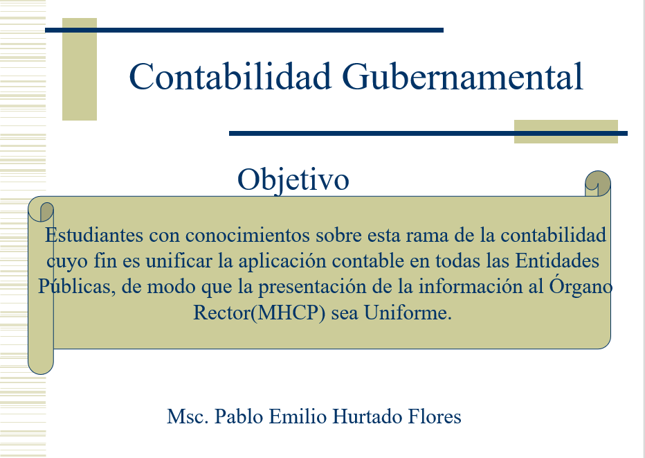 Contabilidad Gubernamental - PPT