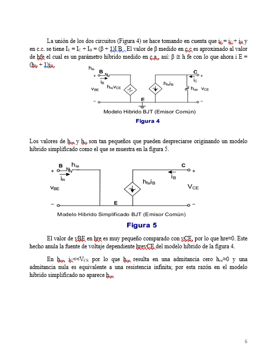 Modelo Hibrido Del BJT - Word