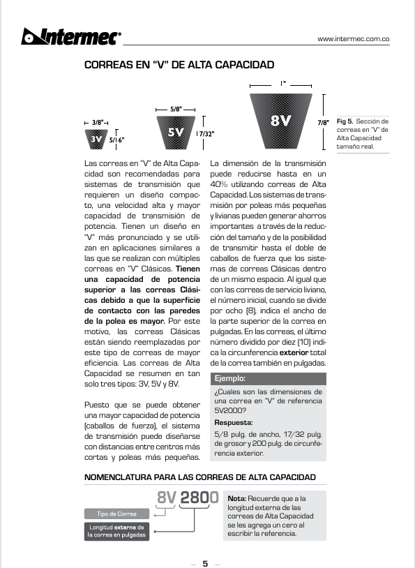 Transmisión De Poleas En V - PDF