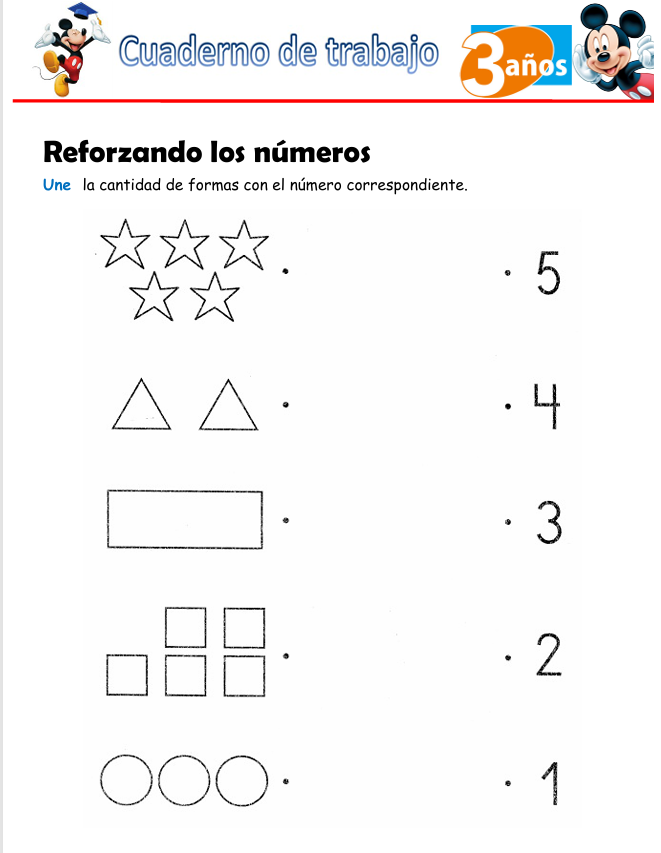 Matemáticas, Niño de 3 Años - Tripack