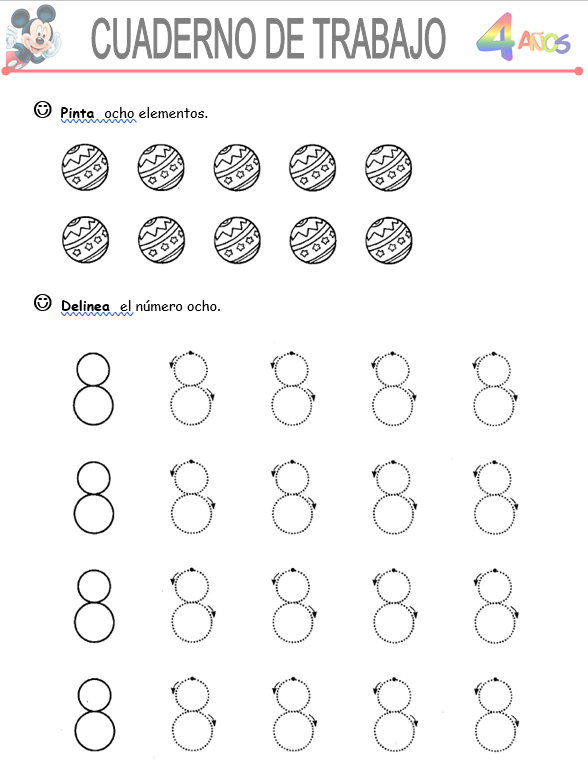 Matemáticas, Niño De 3 Años - Word