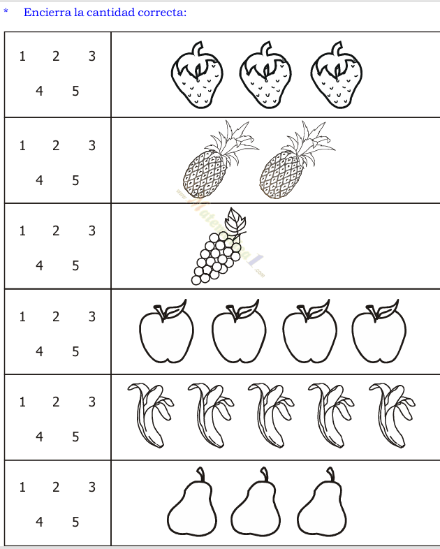 Matemáticas, 3 y 4 años - PDF