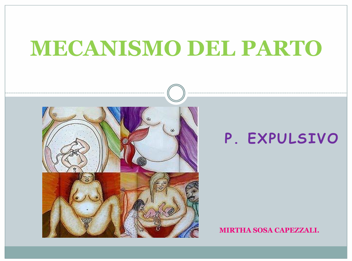 Mecanismo De Parto Expulsivo - PDF