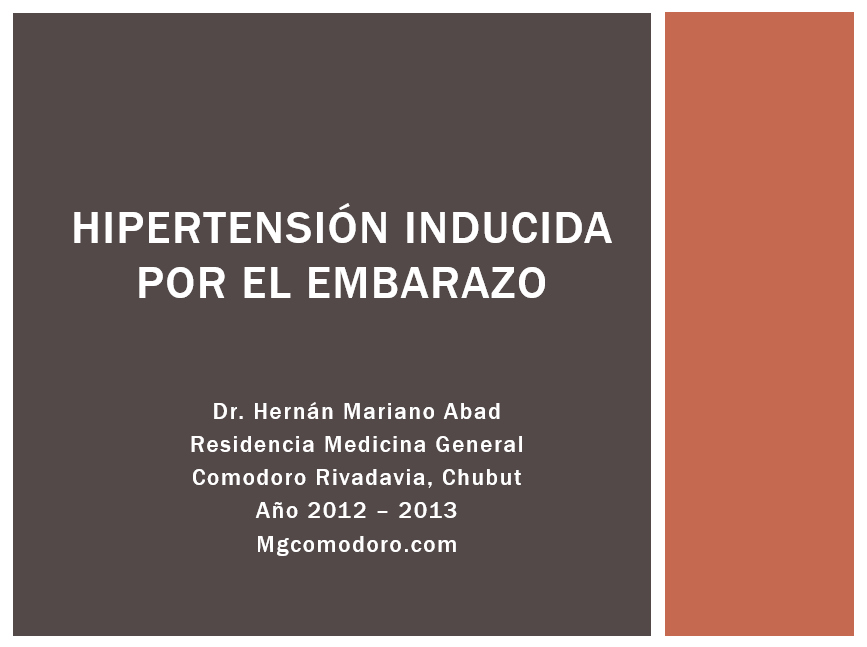 Hipertensión Inducida Por El Embarazo - PPT
