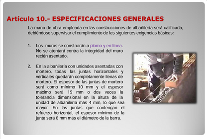 albañilería confinada y armadas