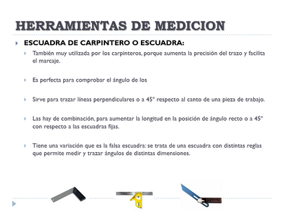Medición de la carpintería