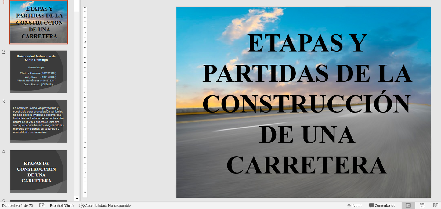 Construcción De Una carretera - PPT