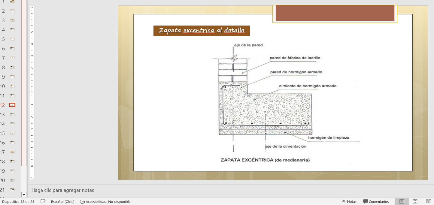 La Zapata, Cimentacion - PPT
