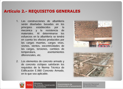 Normativa Técnica E.70 Albañilería