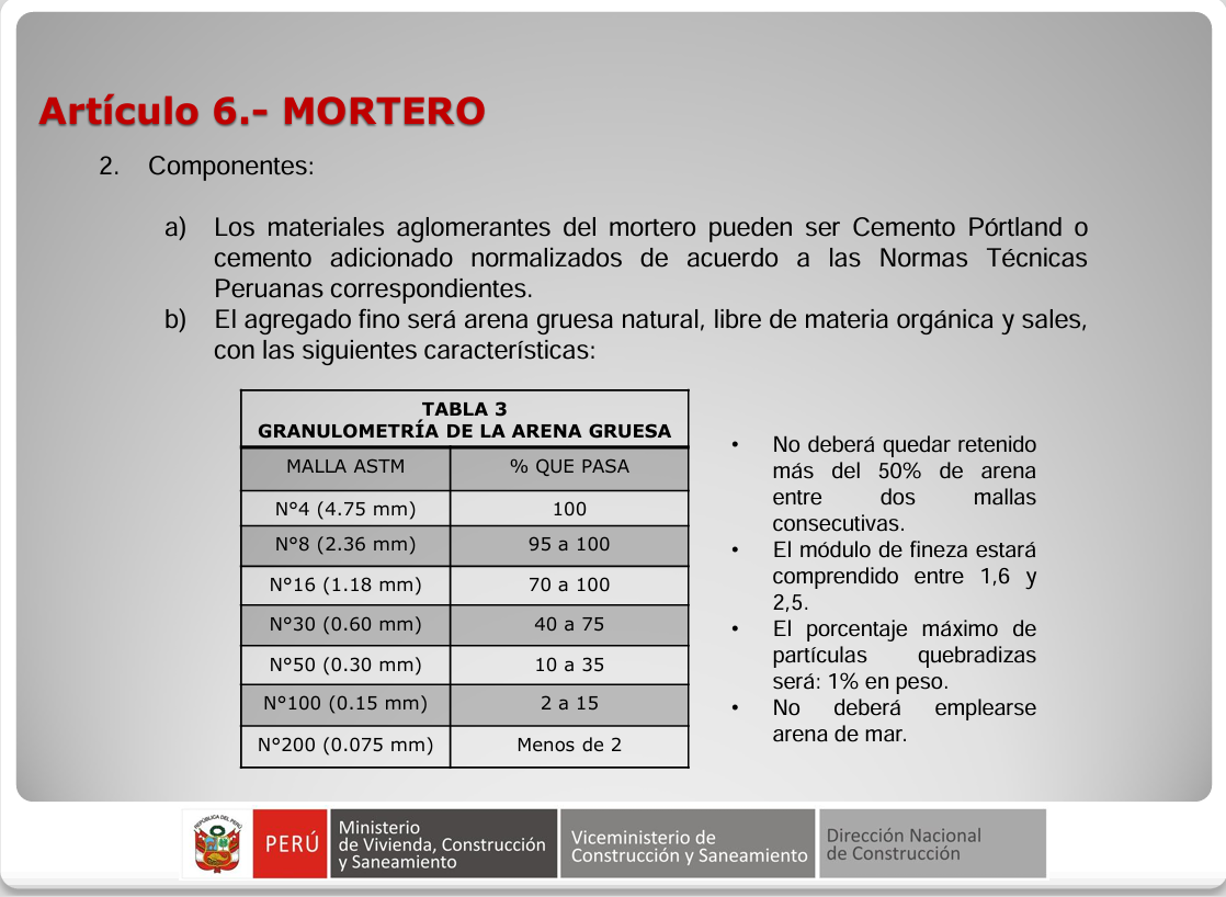 Normativa Técnica E.70 Albañilería