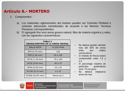 Normativa Técnica E.70 Albañilería