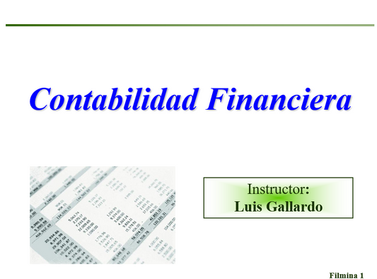 Contabilidad Financiera - PPT