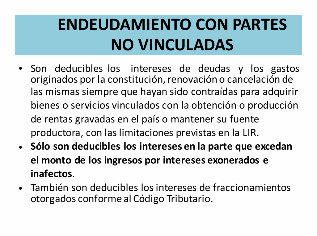 Gastos Deducibles y No Deducibles - PDF