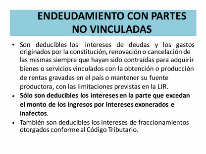 Gastos Deducibles y No Deducibles - PDF