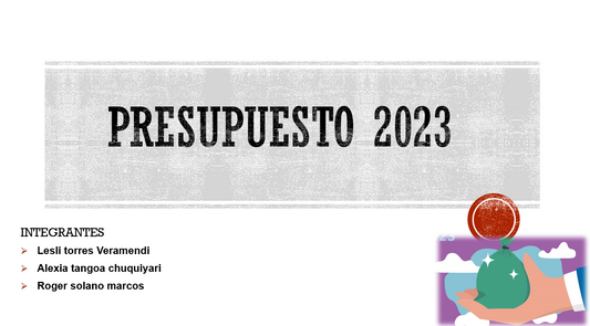 Presupuesto Público - PPt