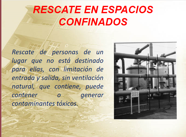 Capacitación Rescate En Estructuras Colapsadas