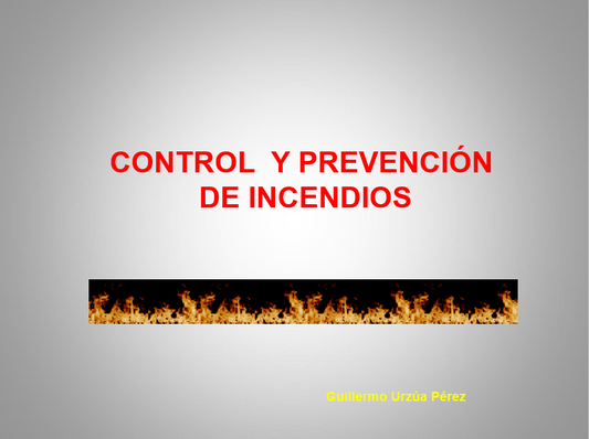 Control Y Prevención De Incendios