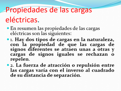 Carga Eléctrica Y Sus Propiedades