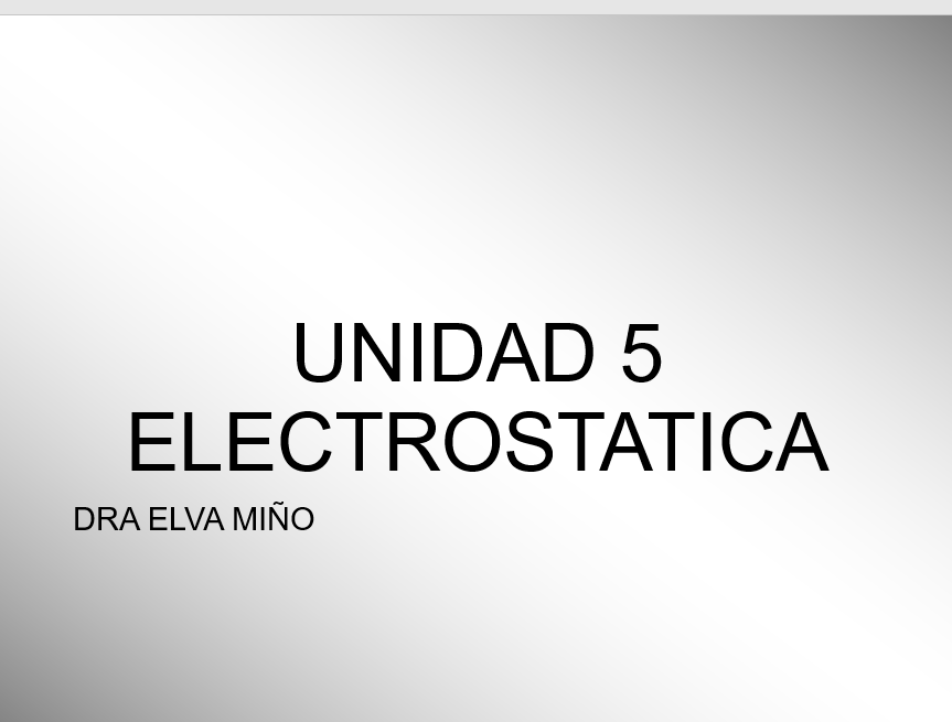 Electroestática - PPT