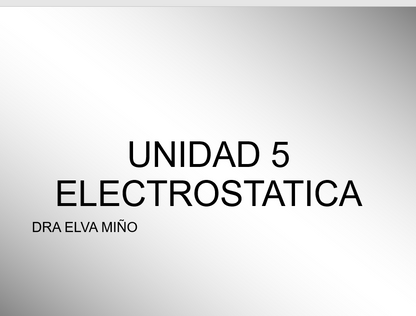 Electroestática - PPT