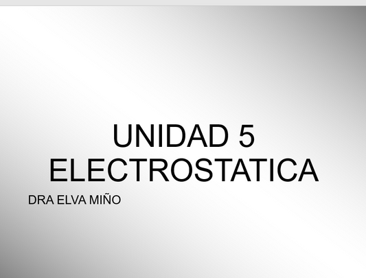 Electroestática - PPT