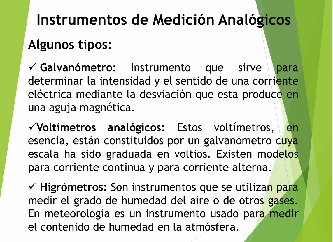Tipos De instrumentos De Medición