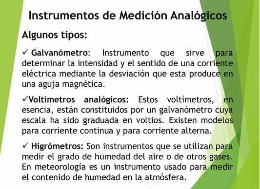 Tipos De instrumentos De Medición