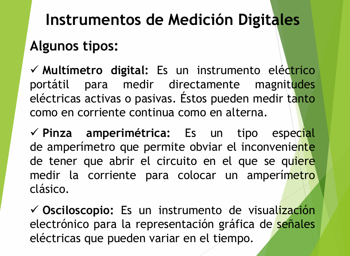 Tipos De instrumentos De Medición