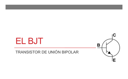 El Transitor Bipolar BJT - PDF