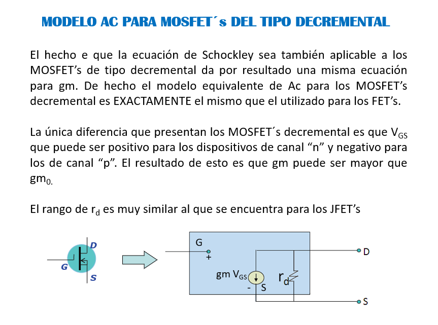 Análisis a Pequeña Señal Para FET