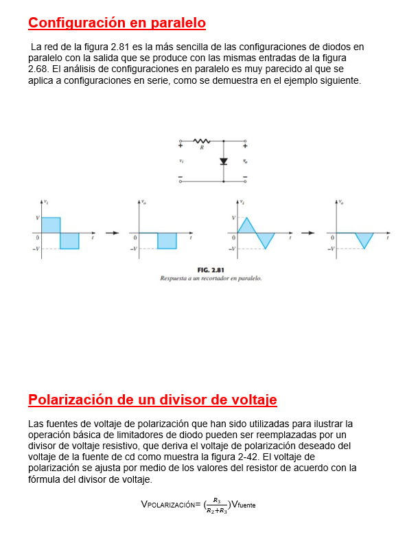 Limitadores en Electrónica - Word