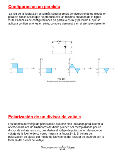 Limitadores en Electrónica - Word