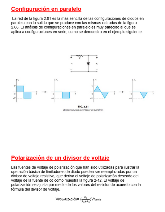Limitadores en Electrónica - Word