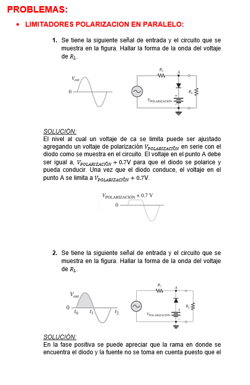 Limitadores en Electrónica - Word