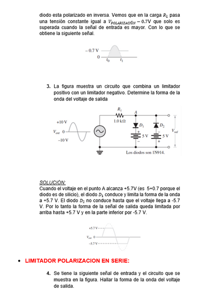 Limitadores en Electrónica - Word