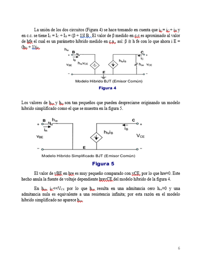 Modelo Hibrido Del BJT - Word