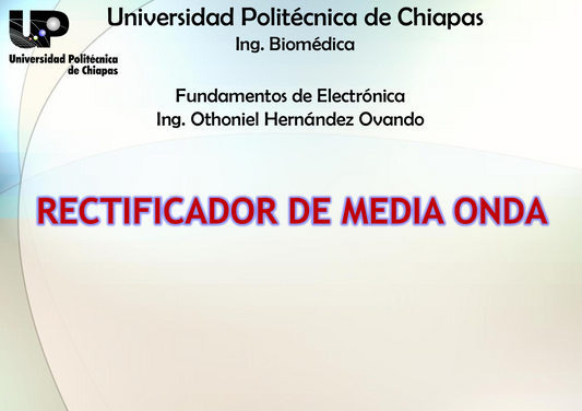 Rectificador De Media Onda - PDF