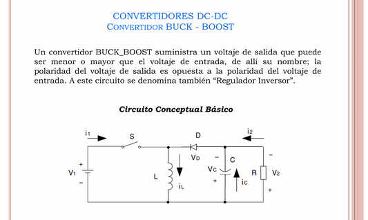 Convertidor DC - DC y Buck - Boost - PDF