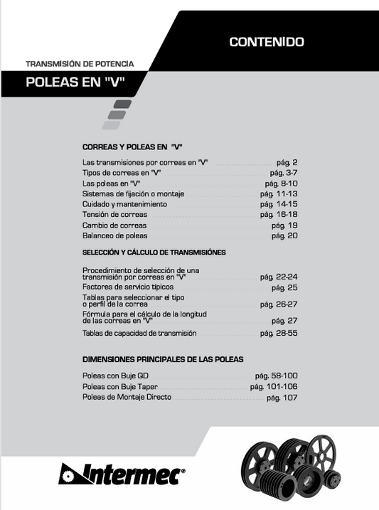 Transmisión De Poleas En V - PDF