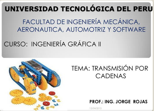 Transmisión Por Cadena - PDF