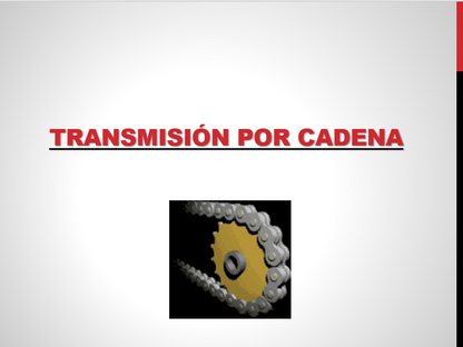 Transmisión Por Cadena y Correas - PPT