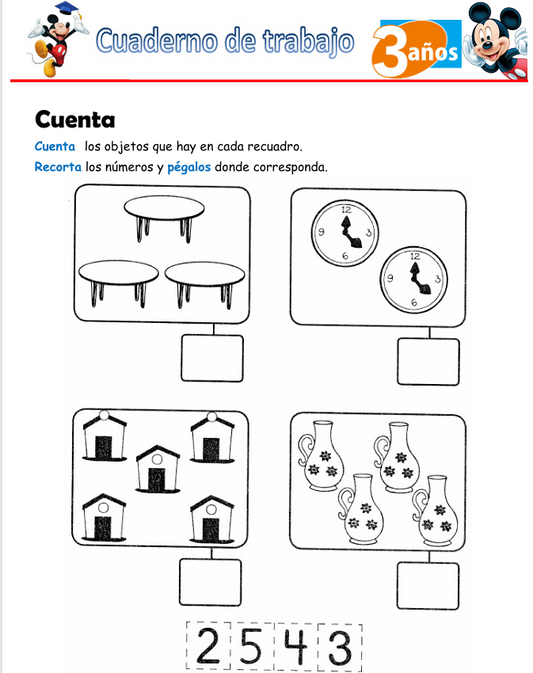 Matemáticas, Niño de 3 Años - Tripack