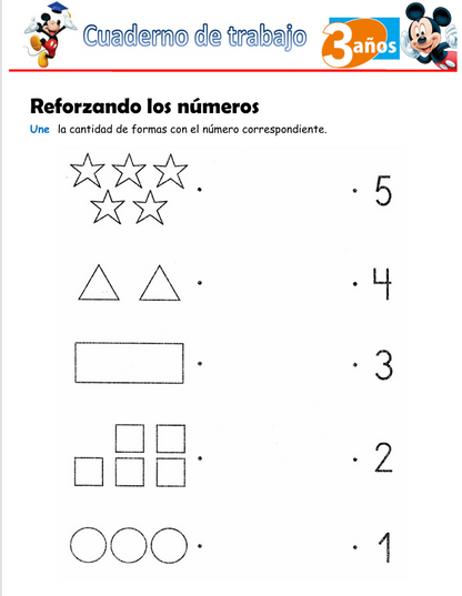 Matemáticas, Niño de 3 Años - Tripack