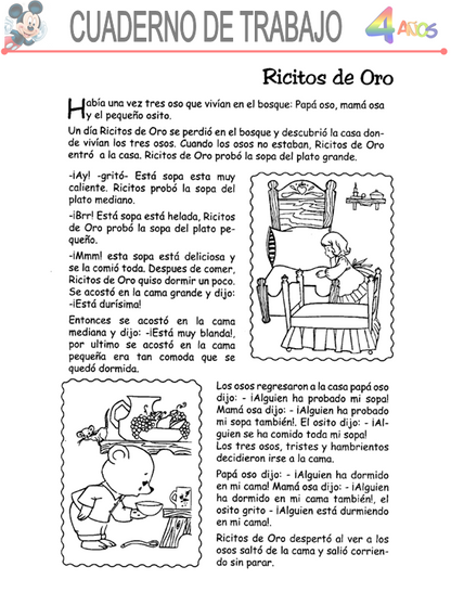 Lenguaje Y Comunicación, Niño de 4 Años - Word