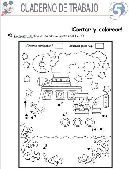 Matemáticas, Niños De 5 Años - Word