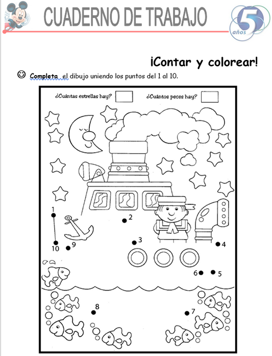 Matemáticas, Niños De 5 Años - Word