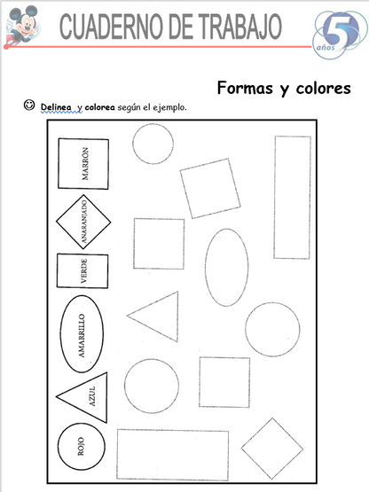Matemáticas, Niños De 5 Años - Word