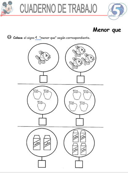Matemáticas, Niños De 5 Años - Word